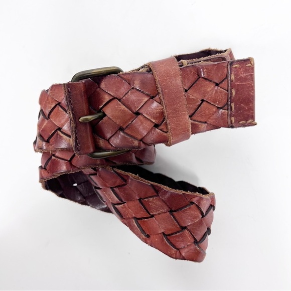 American Eagle Outfitters Accessories - AMERICAN EAGLE Braided Wide Leather Belt